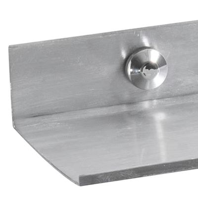 Prateleira em Alumínio Anodizado Cromado 50cm Utimil Cinza