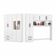 Guarda Roupa Casal Modulado 5 Portas Hercules 4 Portas 4 Gavetas com Espelho Branco