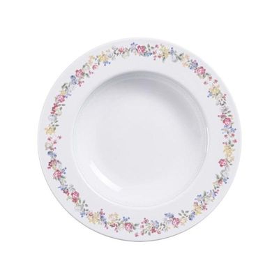 Prato Fundo Tramontina Dalina 23cm Em Porcelana Decorada