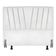 Cabeceira Cama Box Casal 140 Cm Joana Em Corino Com Frame Branco