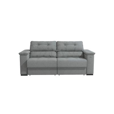 Sofá Cama Kappesberg Stelo Linho Cinza 230cm