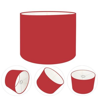 Cúpula Abajur Cilíndrica Cp-7014 ø35x21cm Bordô