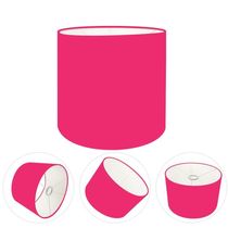 Cúpula Abajur Cilíndrica Cp-7008 ø20x25cm Rosa Pink
