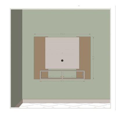 Painel Navi Bechara Tv 47 2075567 Sala Branco-ripado - Ofertamo
