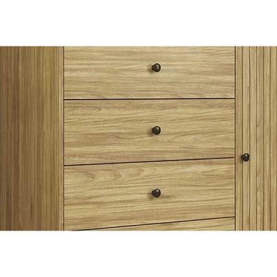 Cômoda De Quarto Mb 1059 C- 1 Porta E 4 Gavetas 100cm Mel-off White - Movelbento