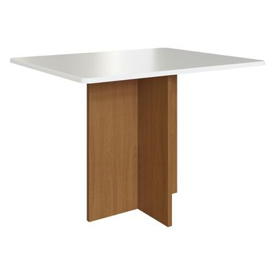 Mesa De Jantar Retangular 110cm 4 Lugares Multimóveis CR50212 Freijó-off White Freijó-off White