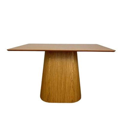 Mesa De Jantar Cone Retangular 180x100 Cm Base Oval Cinamomo