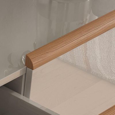 Aparador Para Sala Elegance 2 Gavetas E Pés Madeira Maciça Off White New-jequitiba Off White New-jequitiba