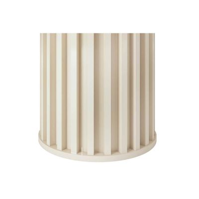 Mesa De Sala Jantar Viena C- Tampo Madeirado C- Vidro 136cm Cedro-off White - Dj Móveis