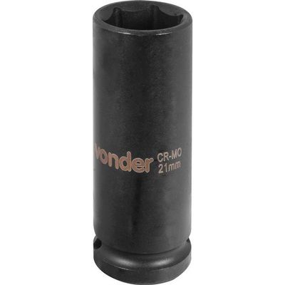 Soquete Sextavado De Impacto Longo Encaixe 1-2" 21mm Vonder