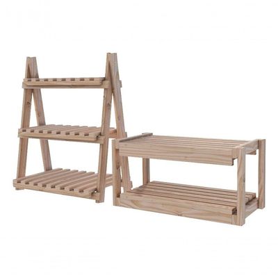 Kit Estantes Dupla Organizador De Calçados Exclusiva E Organizador Multiuso Pinus Moderno 95Cm Refor