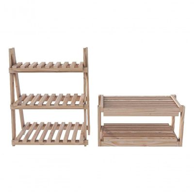 Kit Estantes Dupla Organizador De Calçados Exclusiva E Organizador Multiuso Pinus Moderno 95Cm Refor
