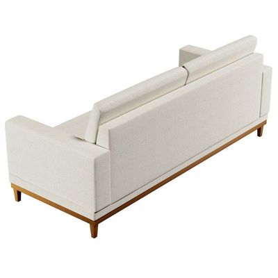 Sofá Kayrós 200Cm 3 Lugares D05 Linho Cru - Mpozenato