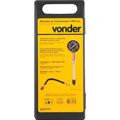 Medidor Compressão Para Motor 0-300 Psi Vonder