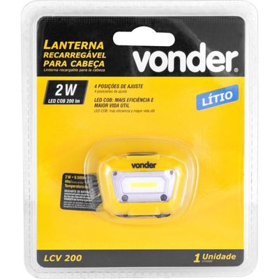 Lanterna P/Cabeca Recar Ledcob Lcv200 Vd