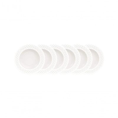 Conjunto De Pratos Fundos Tramontina Ingrid Em Porcelana 23cm