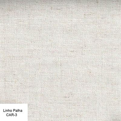 Puff Decorativo Cintia Linho Palha - Gran Belo