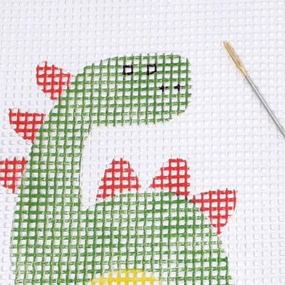 Kit p/ Aprender a Bordar - Dinossauro - Kits for Kids