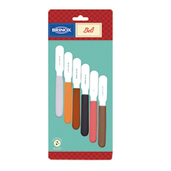 Espátula para Manteiga/Pate 6 Peças Beli Brinox