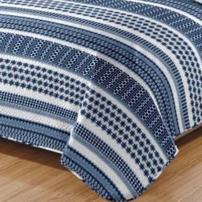 Kit Cobre Leito Colcha Daily King 3 Peças Dupla Face Estampado - Modelo 65 - 100% Poliéster