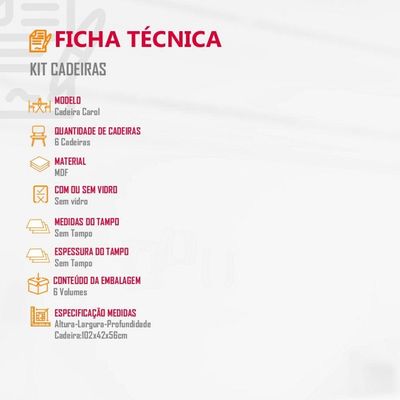 Conjunto Com 6 Cadeiras Para Sala De Jantar Carol Rufato Imbuia/turim 07