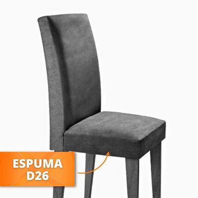 Conjunto Com 04 Cadeiras Grécia Rufato Imbuia/turim 07