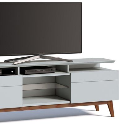 Rack Classic 180cm 2 Gavetas com Prateleira Branco Imcal