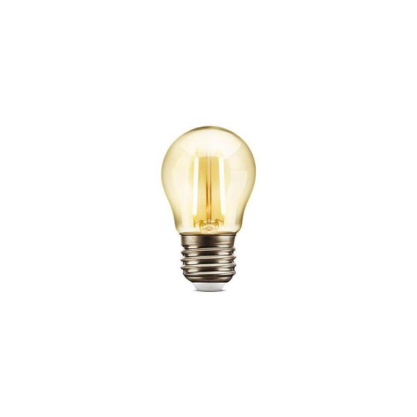 Lâmpada De Filamento Led G45 2W 2.200K Âmbar Bivolt