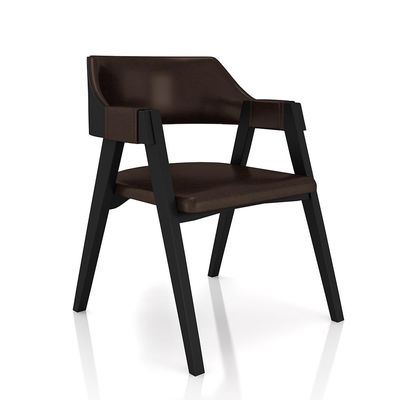 Conjunto Mesa de Jogos Carteado Bellagio Tampo Reversível e 6 Cadeiras Madeira Poker Base Estrela PU Marrom/Preto G42 - Gran Belo