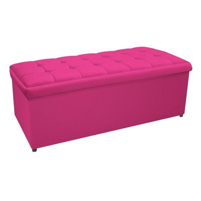 Kit Cabeceira Calçadeira Copenhague 195cm King Pink