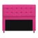 Kit Cabeceira Calçadeira Copenhague 195cm King Pink