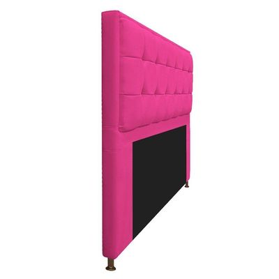 Kit Cabeceira Calçadeira Copenhague 195cm King Pink