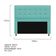 Cabeceira Copenhague 140cm Casal Suede Azul Tiffany