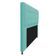 Cabeceira Copenhague 140cm Casal Suede Azul Tiffany