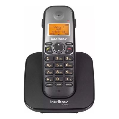 Telefone Fixo Sem Fio Intelbras Ts5120 Com Viva Voz e Identificador De Chamadas