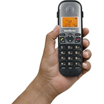 Telefone Fixo Sem Fio Intelbras Ts5120 Com Viva Voz e Identificador De Chamadas
