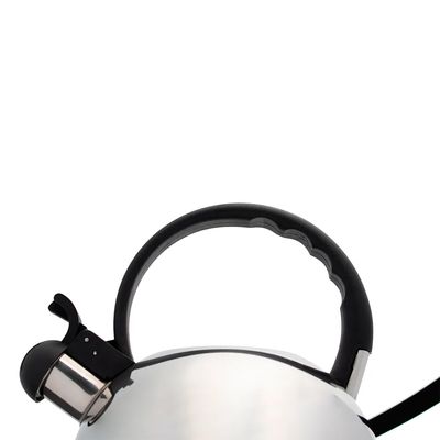 Chaleira Inox Cromado Com Apito 2 Litros Mimo Style Bule De Chá Para Ferver Água Jarra Portátil Com Alça
