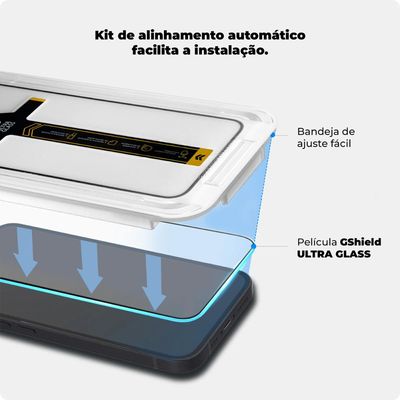 Película para iPhone XS Max - Ultra Glass - Preta - Gshield