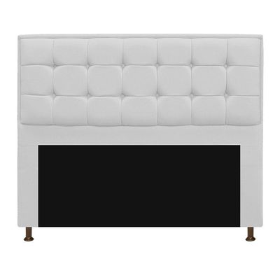 Kit Cabeceira e Calçadeira Copenhague 195cm King Size Branco