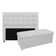 Kit Cabeceira e Calçadeira Copenhague 195cm King Size Branco