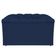 Calçadeira Estofada Liverpool 90cm Solteiro Suede Marinho