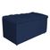 Calçadeira Estofada Liverpool 90cm Solteiro Suede Marinho