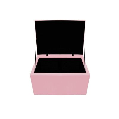 Calçadeira Copenhague 100cm Solteiro Suede Rosa Adj Decor