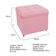 Calçadeira Copenhague 100cm Solteiro Suede Rosa Adj Decor