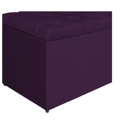Kit Cabeceira e Calçadeira Liverpool 195 Cm King Size Roxo