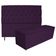 Kit Cabeceira e Calçadeira Liverpool 195 Cm King Size Roxo