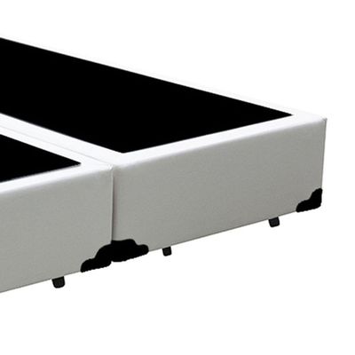 Cama Box Casal 138 Bipartido Bello Box - Tecido Sintético Branco