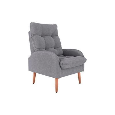 Poltrona Para Descanço Confortável Premium Nantes Matrix Boucle Cinza
