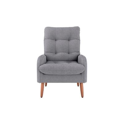 Poltrona Para Descanço Confortável Premium Nantes Matrix Boucle Cinza