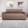 Sofá Cama 3 Lugares Reclinável Casal Premium 2,03 Larg Lavinia Matrix Boucle Marrom
